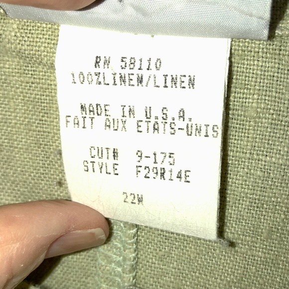 🎉HP🎉 STUDIO EASE Linen A-Line Maxi + Dress Jacket Set Celery Green Vintage 22W - Picture 9 of 16
